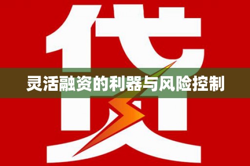 闸北灵活融资的利器与风险控制