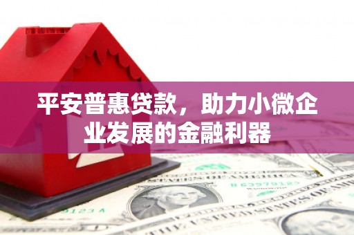 闸北平安普惠贷款，助力小微企业发展的金融利器