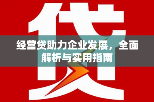 闸北经营贷助力企业发展，全面解析与实用指南