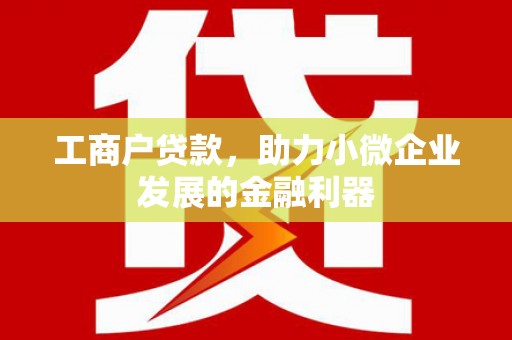 闸北工商户贷款，助力小微企业发展的金融利器