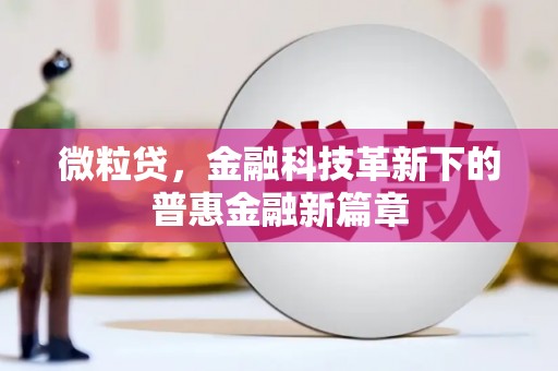 闸北微粒贷，金融科技革新下的普惠金融新篇章