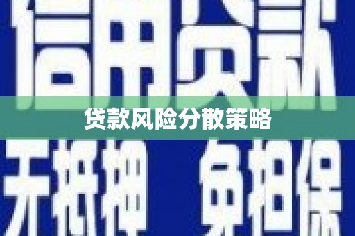 闸北贷款风险分散策略
