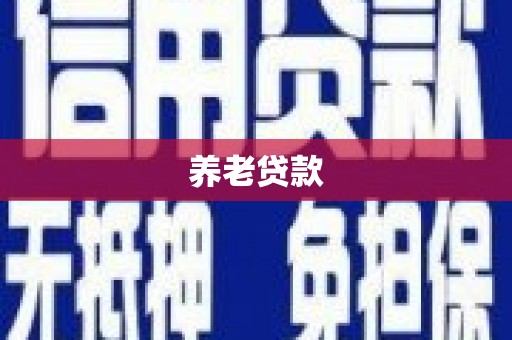闸北养老贷款