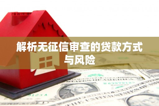 闸北解析无征信审查的贷款方式与风险